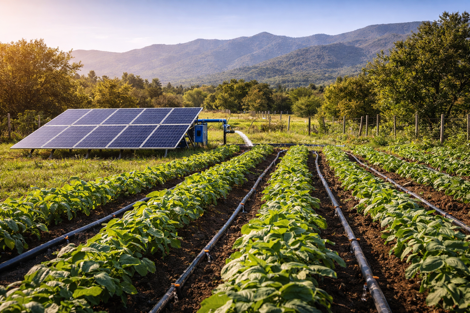 Riego Solar Automático en Villa General Belgrano